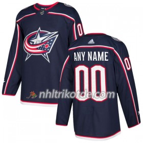Columbus Blue Jackets Trikot Custom Adidas 2017-2018 Marineblau Authentic - Herren